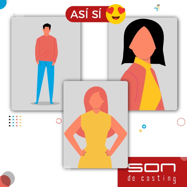 Haz tus fotos con fondo liso, de frente y de perfil